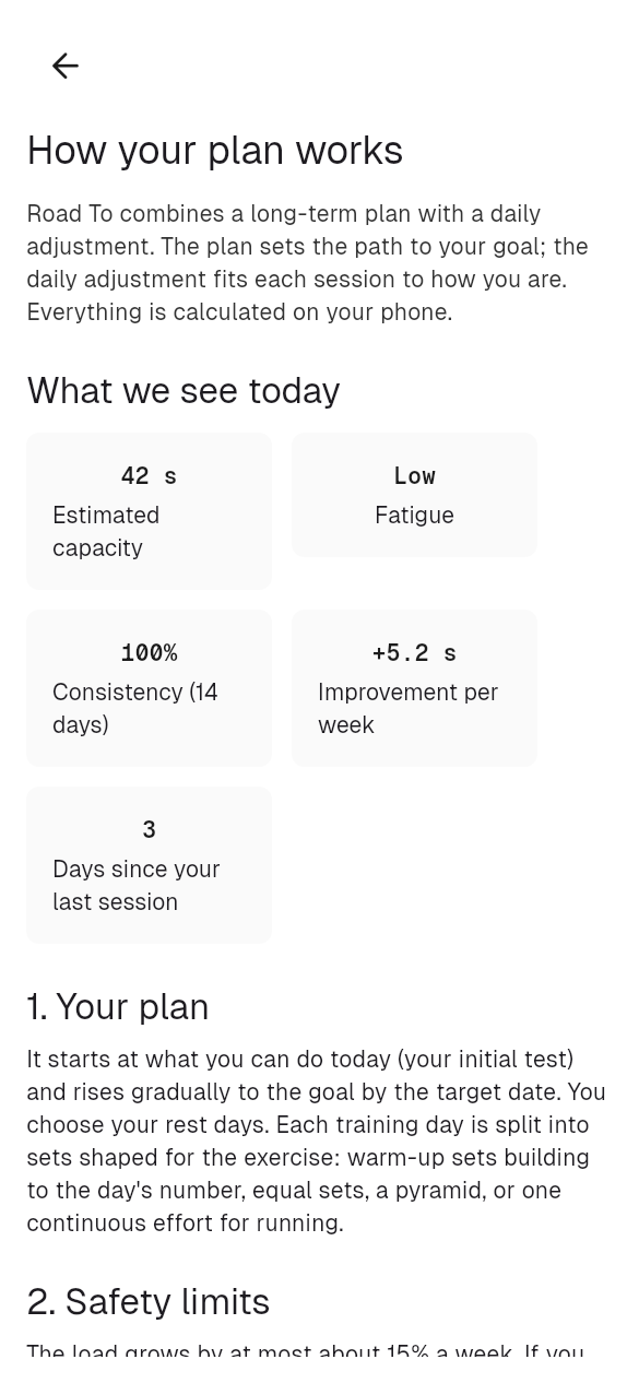 Progress without injury
