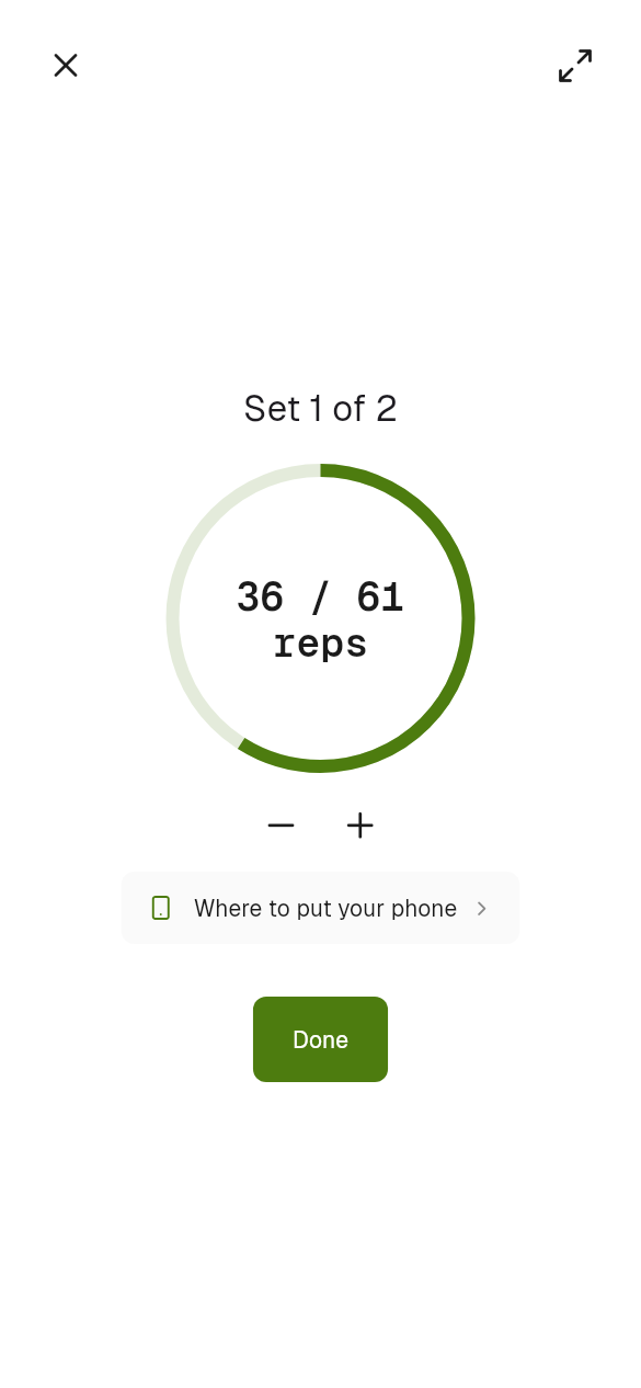 Counts for you, with your phone's sensors