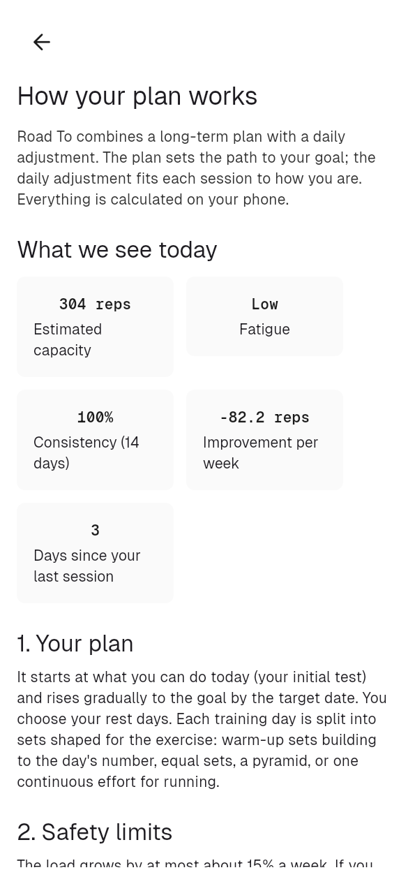 Progress without injury