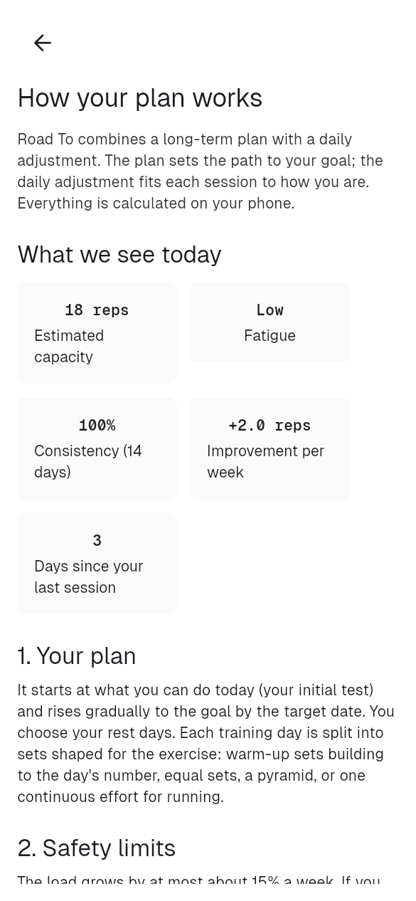 Progress without injury