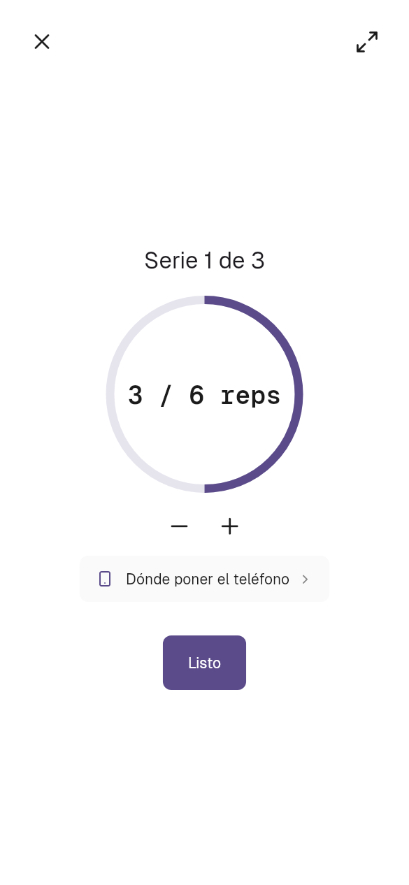 Cuenta por ti, con los sensores del teléfono