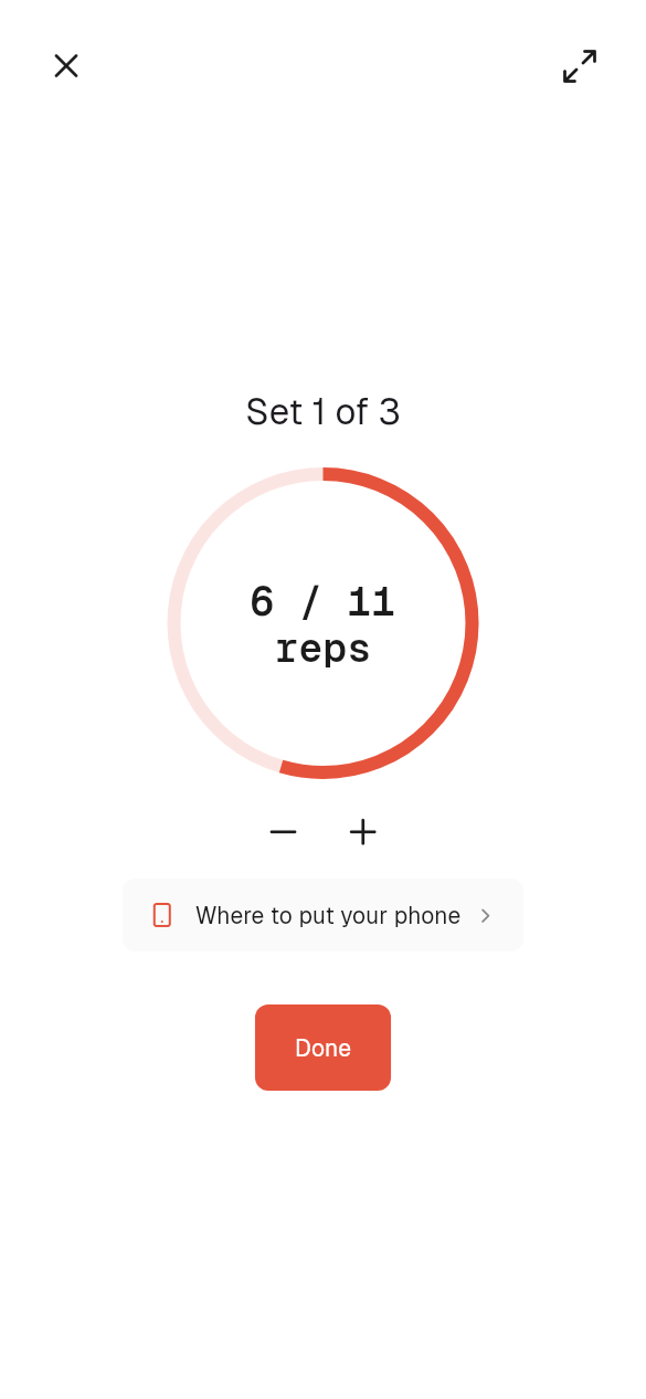 Counts for you, with your phone's sensors