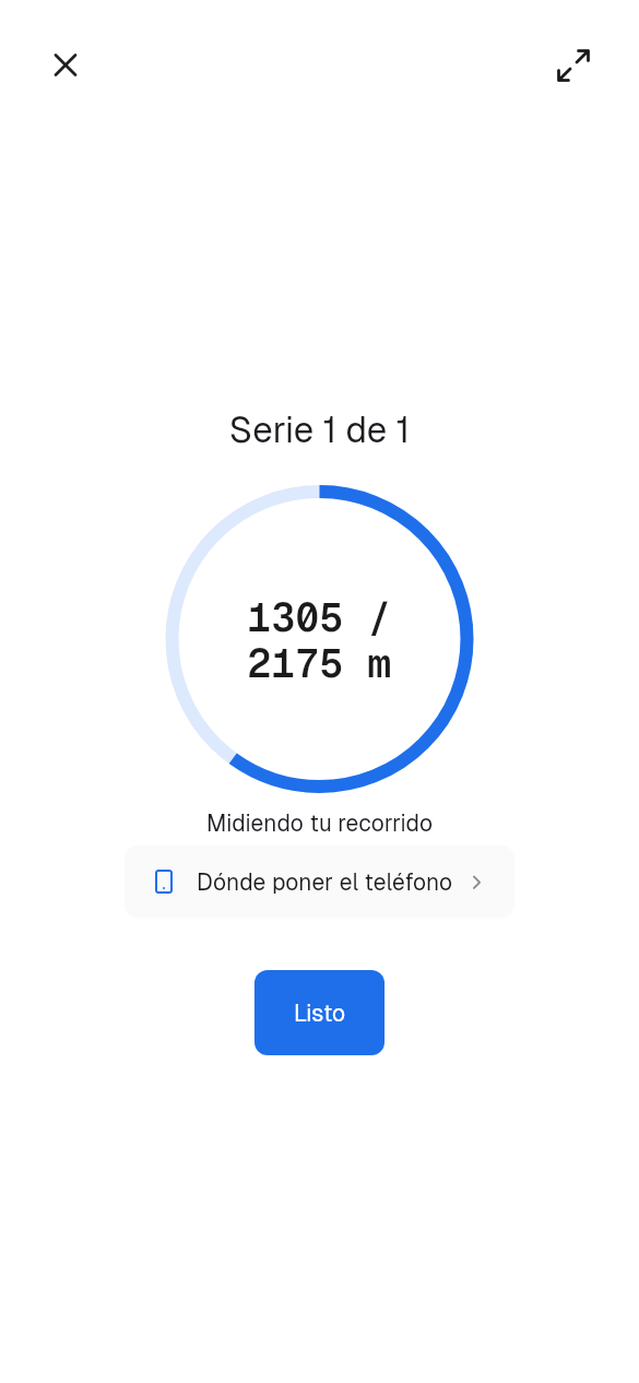 Cuenta por ti, con los sensores del teléfono