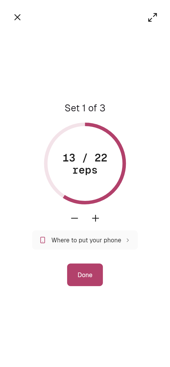 Counts for you, with your phone's sensors