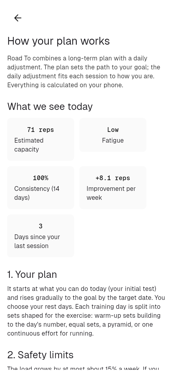 Progress without injury