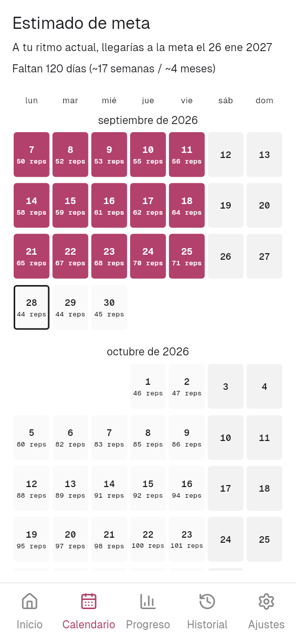 Un plan claro, día a día