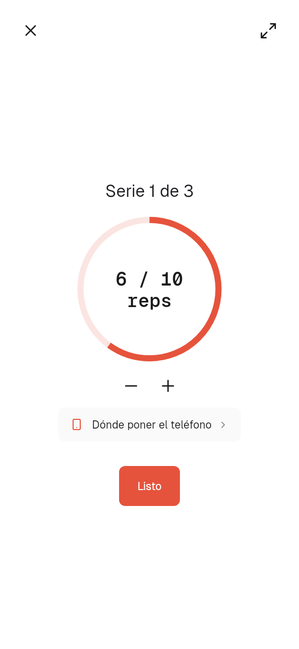 Cuenta por ti, con los sensores del teléfono