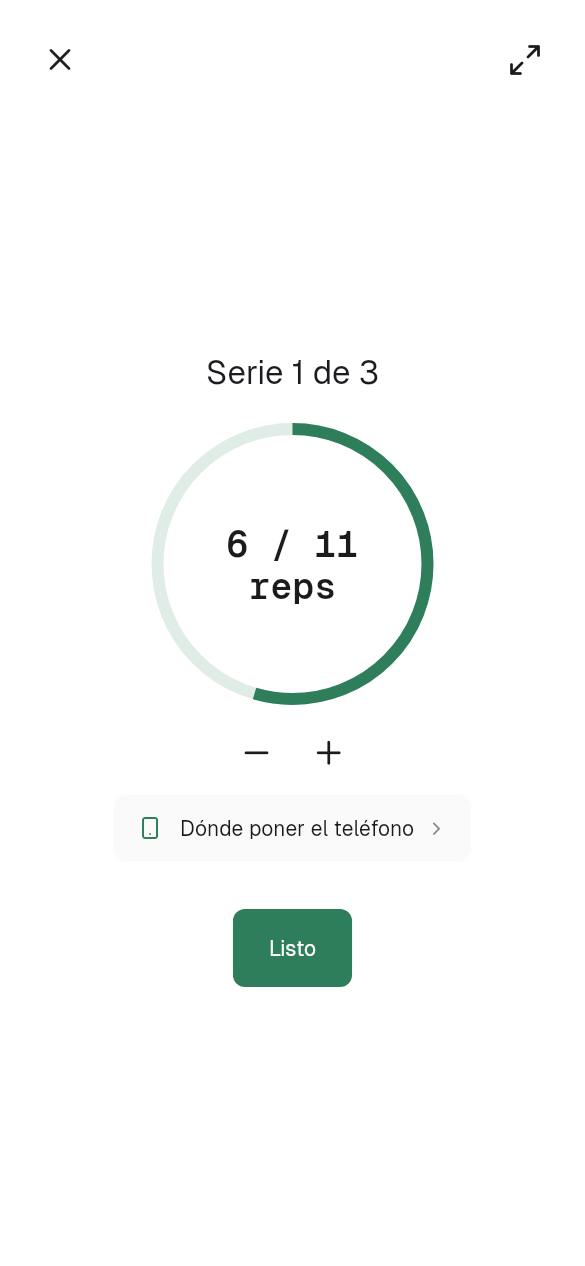 Cuenta por ti, con los sensores del teléfono