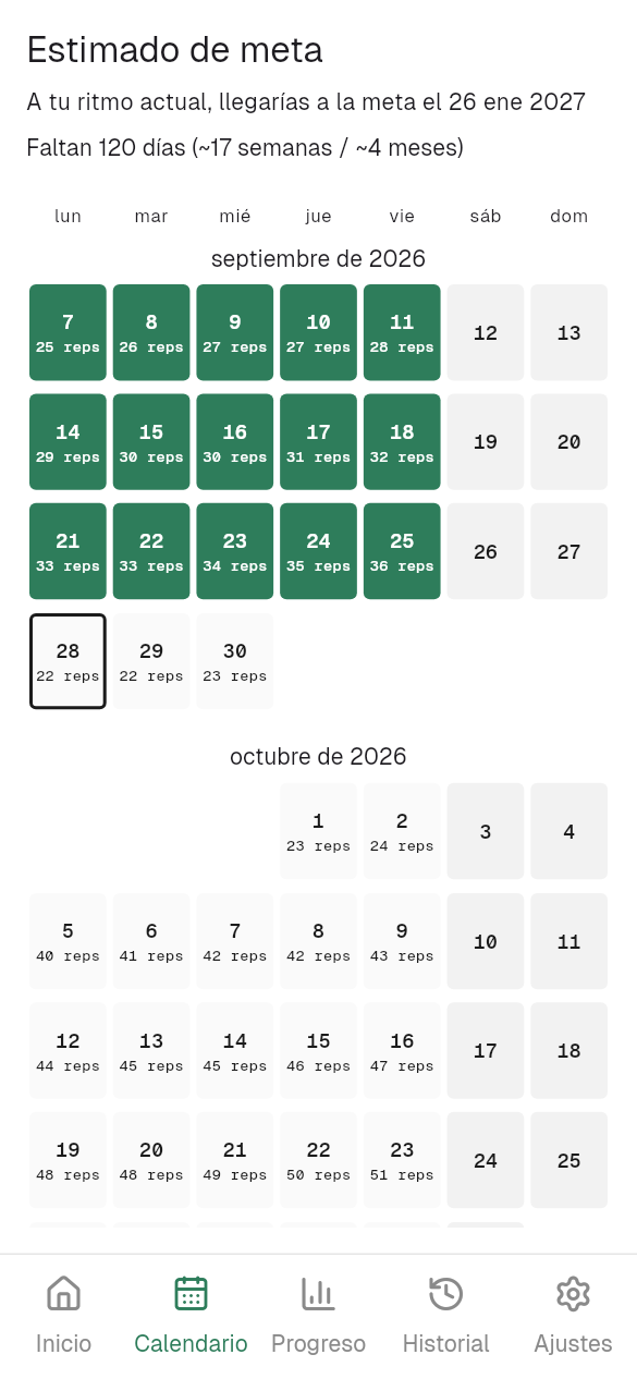 Un plan claro, día a día